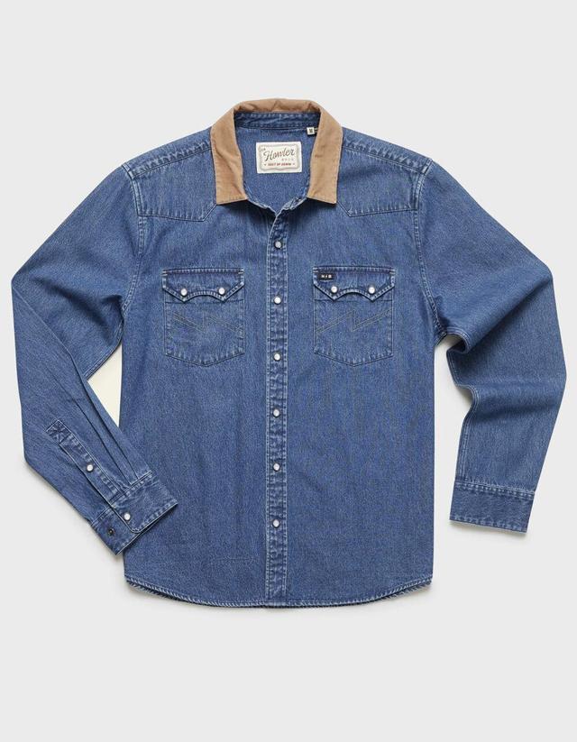 HOWLER BROTHERS Dust Up Mens Long Sleeve Denim Snap Shirt Product Image