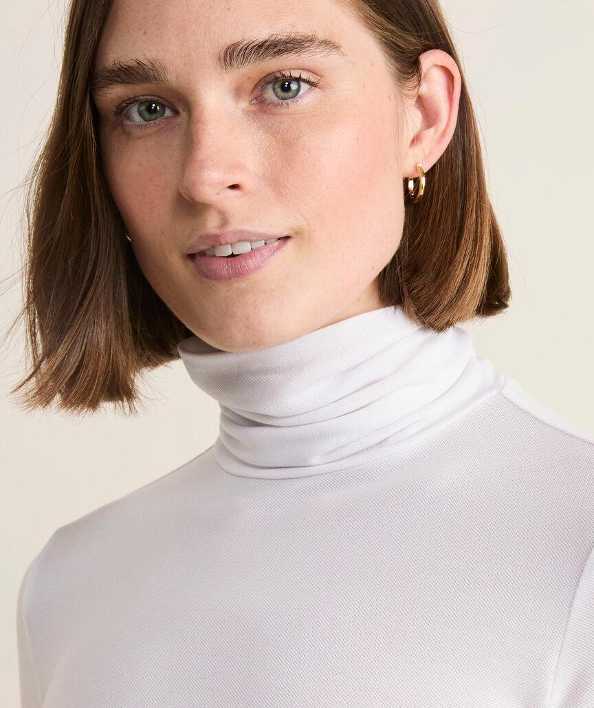 Luxe Pique Turtleneck Product Image