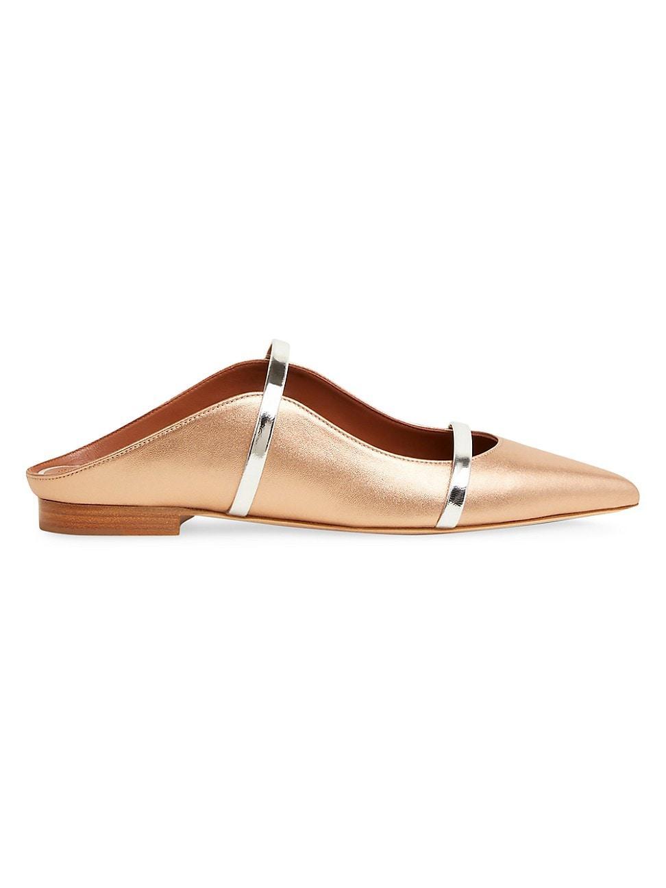 Womens Maureen Leather Pointed Flats Product Image