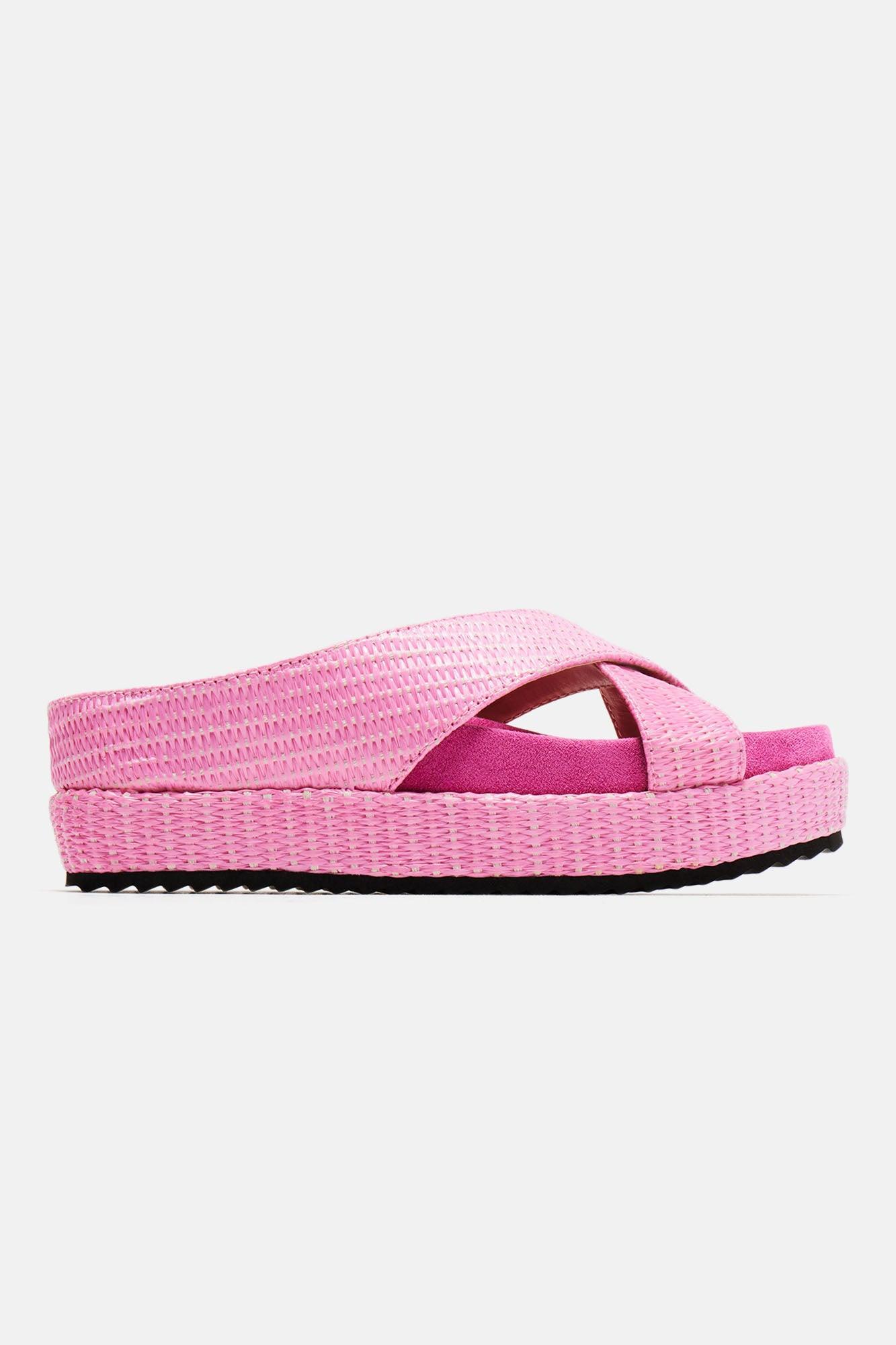 It's A Good One Casual Slides - Pink Product Image