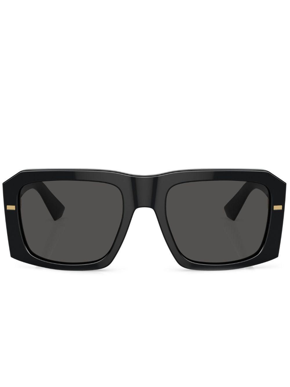 Square Frame Sunglasses In Black Product Image