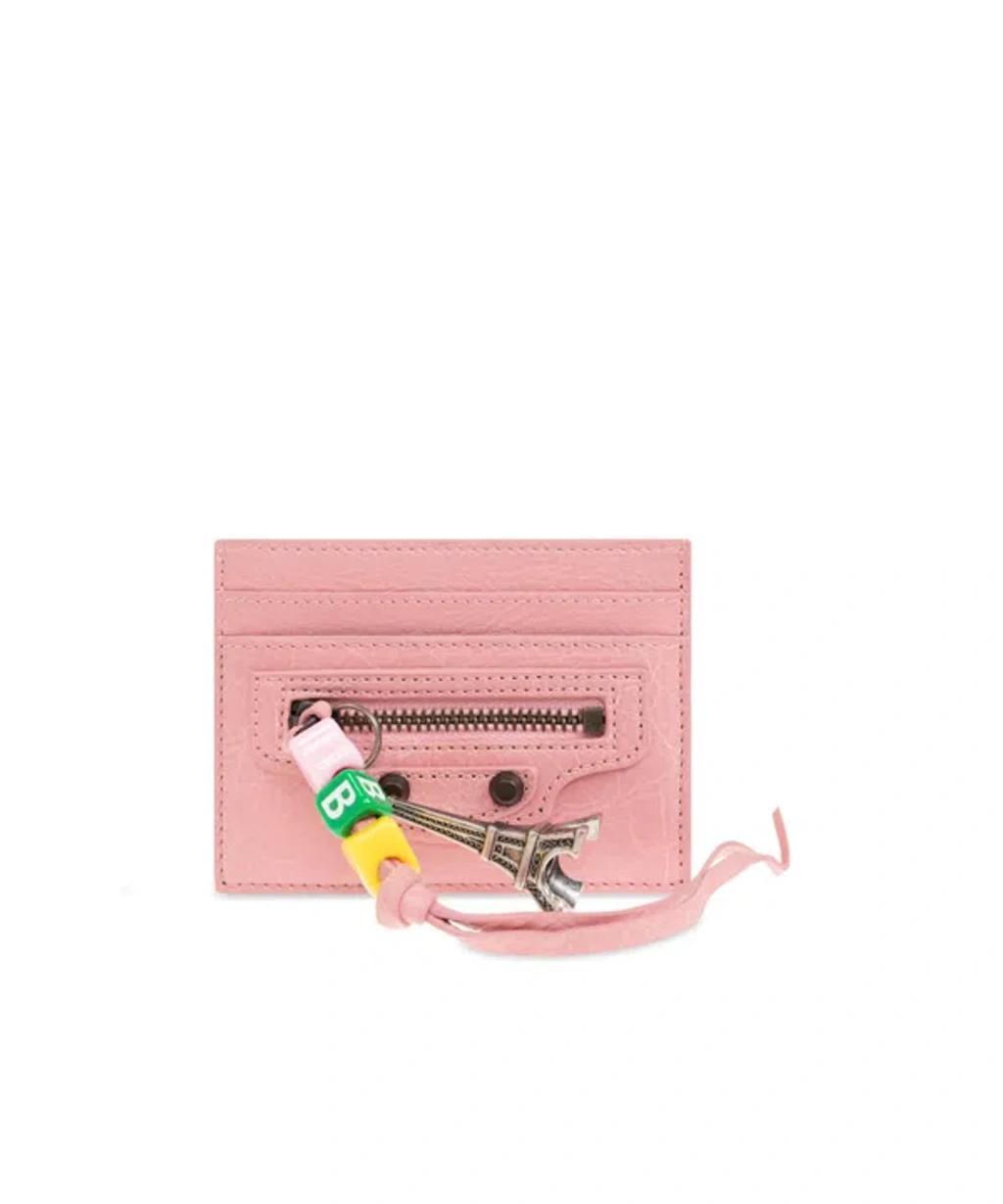 BALENCIAGA Le City Card Holder In Pink Product Image