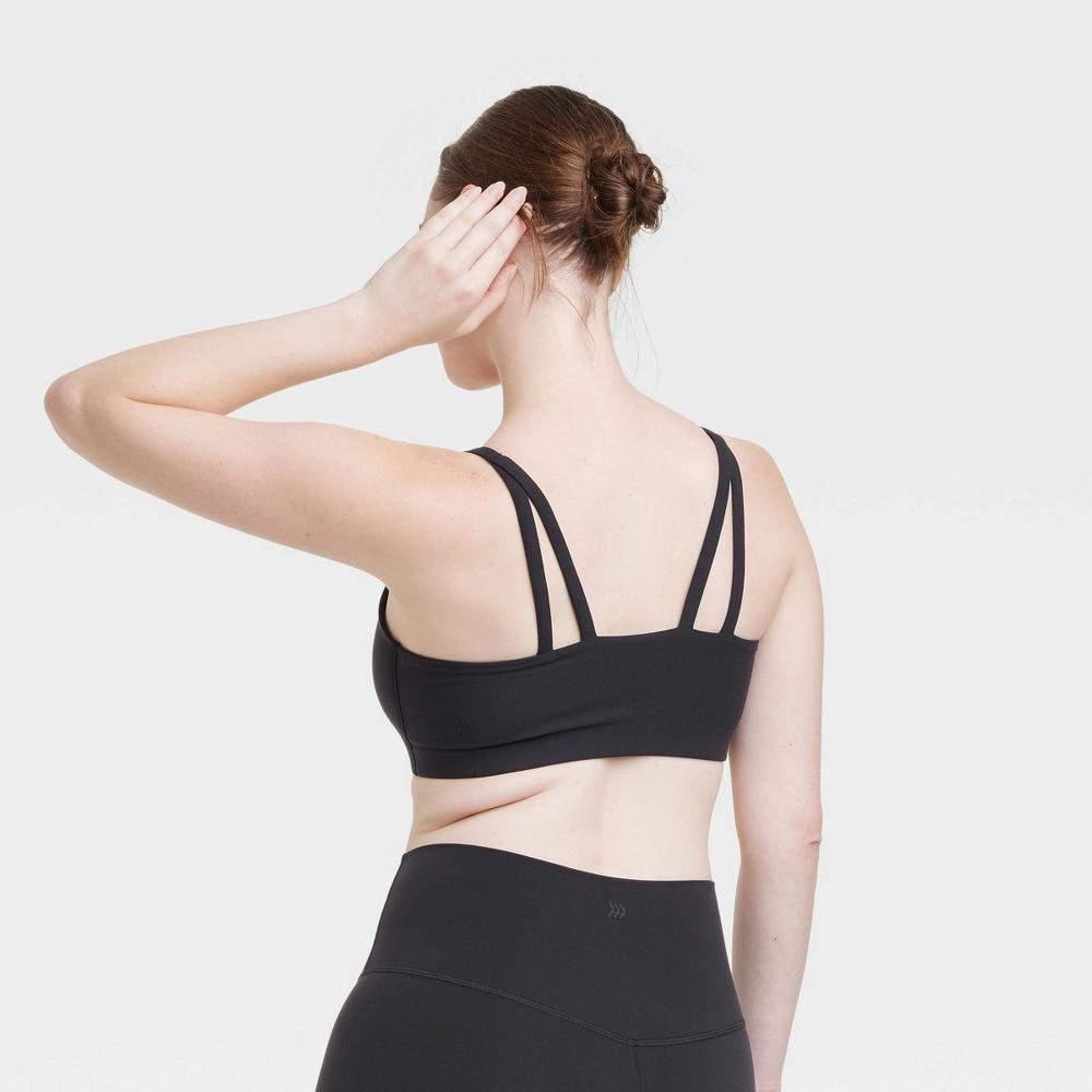 Womens Everyday Soft Light Support Strappy Sports Bra - All In Motion Cream XL Product Image