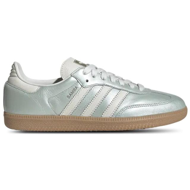 Womens  Samba Og In Linen Green Metallic/off White/cyber Metallic Product Image