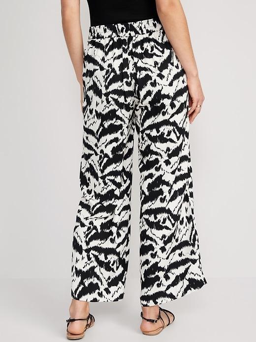 High-Waisted Playa Wide-Leg Pants Product Image