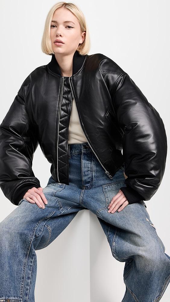 Marc Jacobs Puffy Leather Bomber | Shopbop Product Image