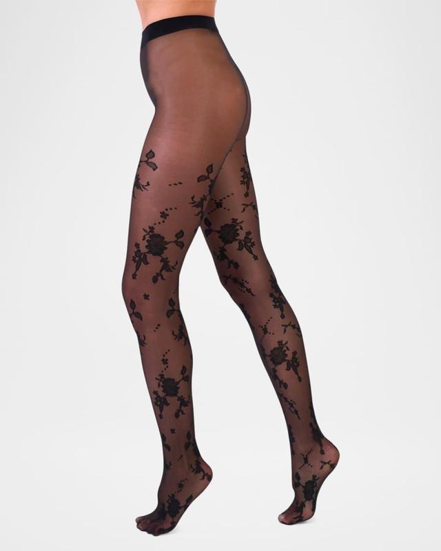 Blooming Sheer Floral Tights Product Image