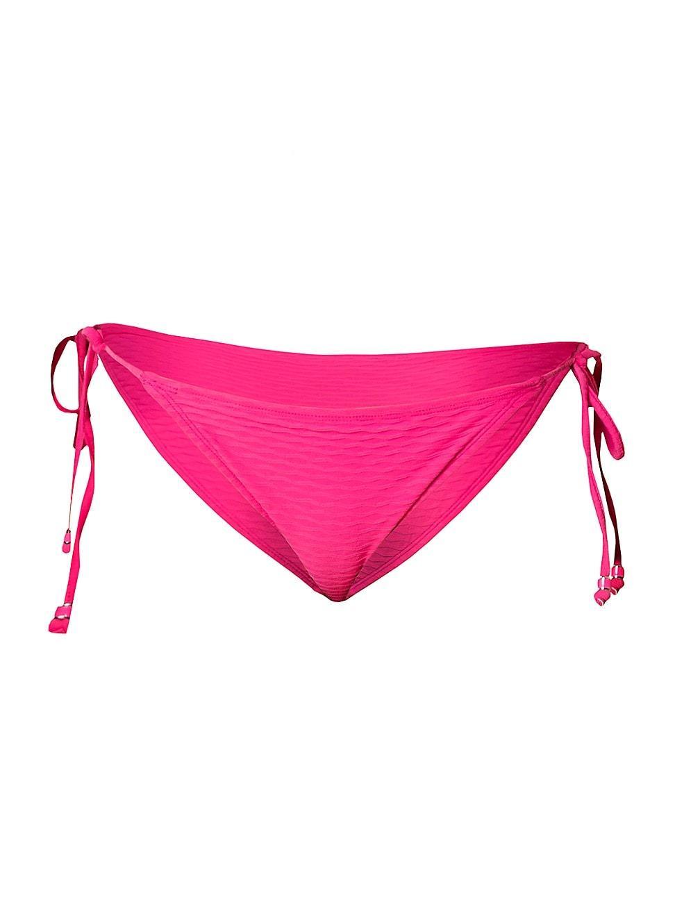 Womens Textured String Bikini Bottom Product Image