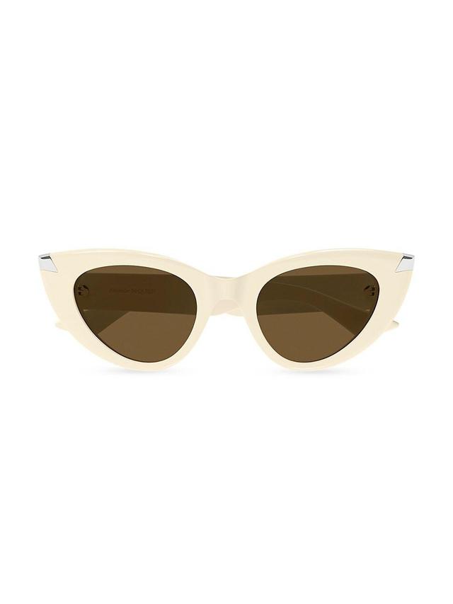 Womens Punk Rivet 50MM Cat-Eye Sunglasses Product Image