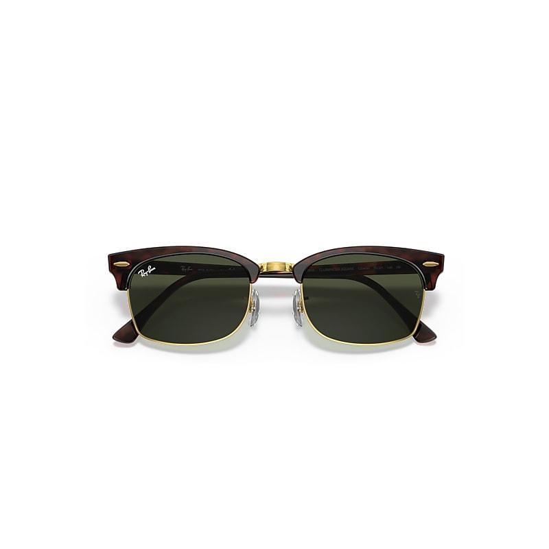 Ray-Ban CLUBMASTER SQUARE LEGEND GOLD Sunglasses frame Green lenses Product Image