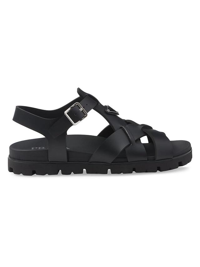 Mens Crisscross Rubber Sandals Product Image