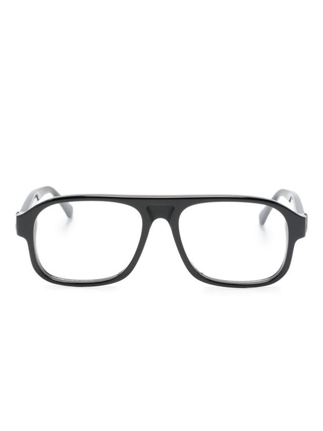 MONCLER Ml5198 001 Square Glasses In Blue Product Image