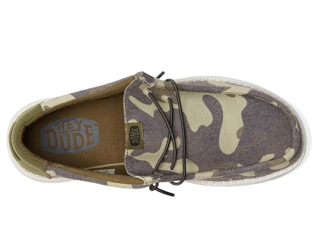 Hey Dude Wally Washed Camo (Camo) Men's Shoes Product Image