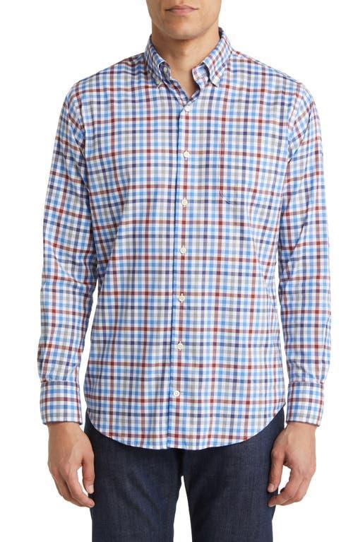 Peter Millar Orin Crown Light Tattersall Check Button-Down Shirt Product Image