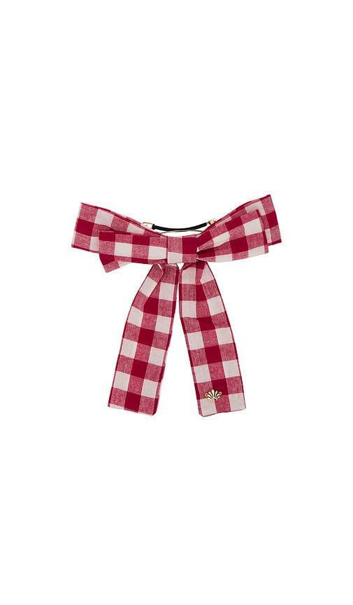 Gingham Antoinette Bow Barrette Product Image