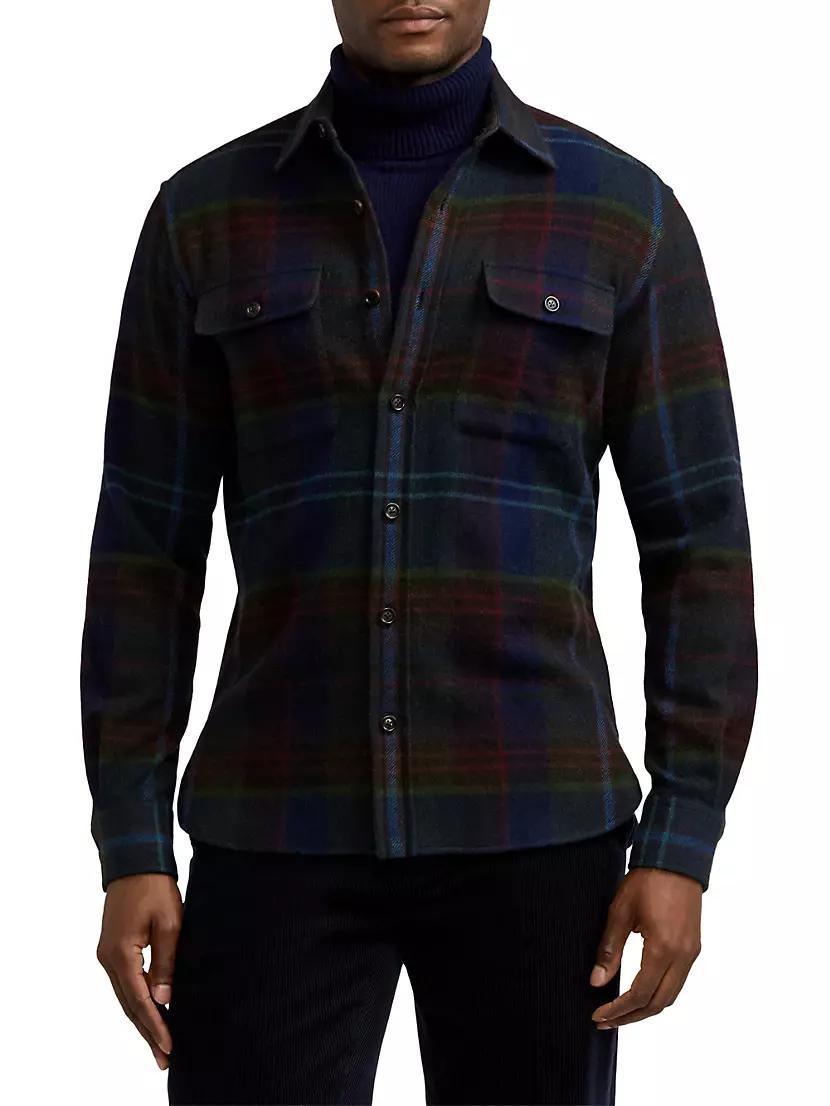 Mens Wool Blanket Button-Front Shirt Product Image