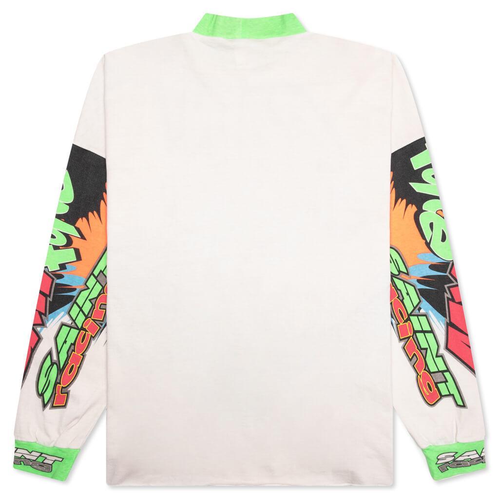 Saint Racing L/S Tee - White Male Product Image