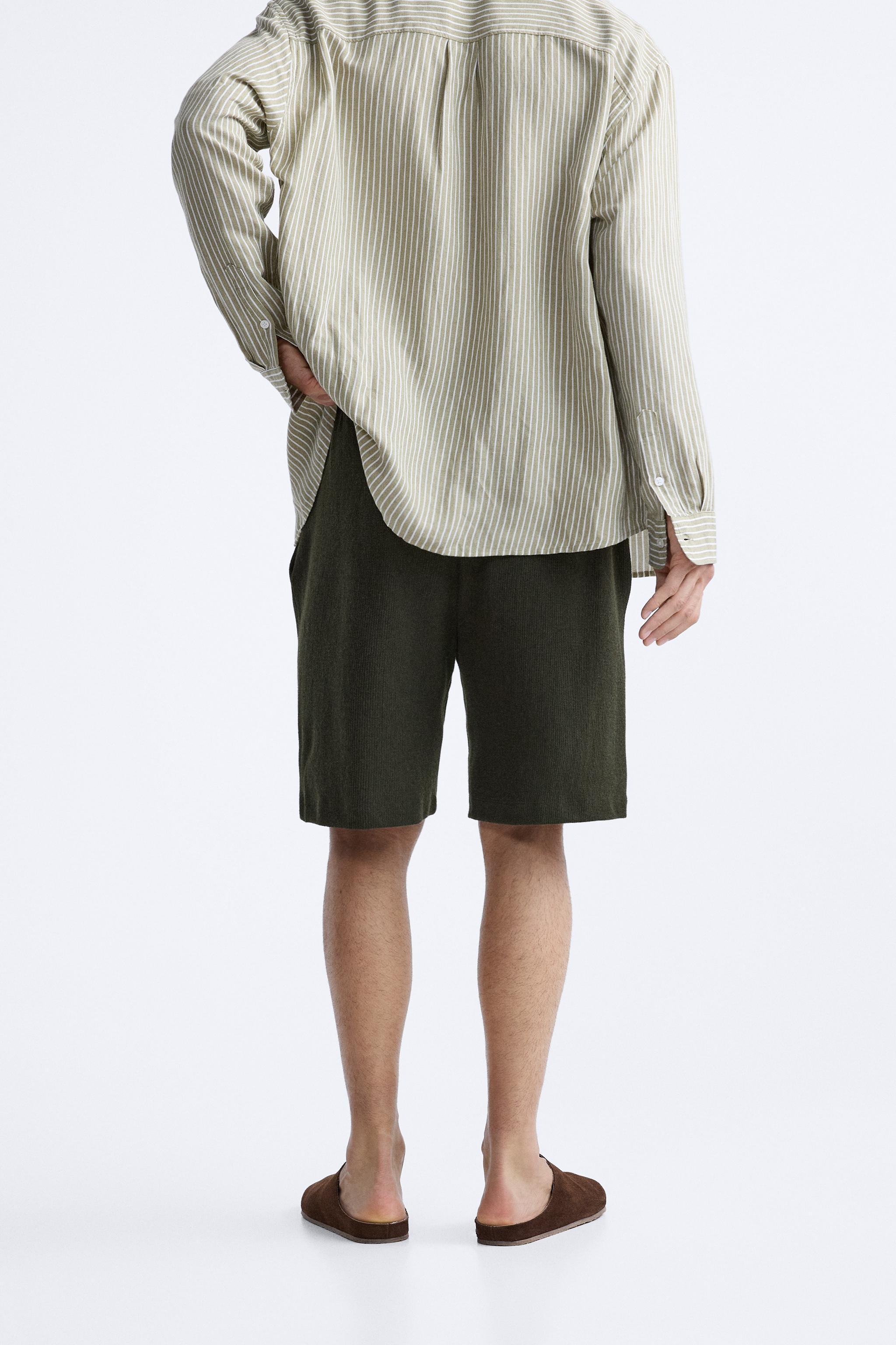 TEXTURED JOGGER SHORTS Product Image