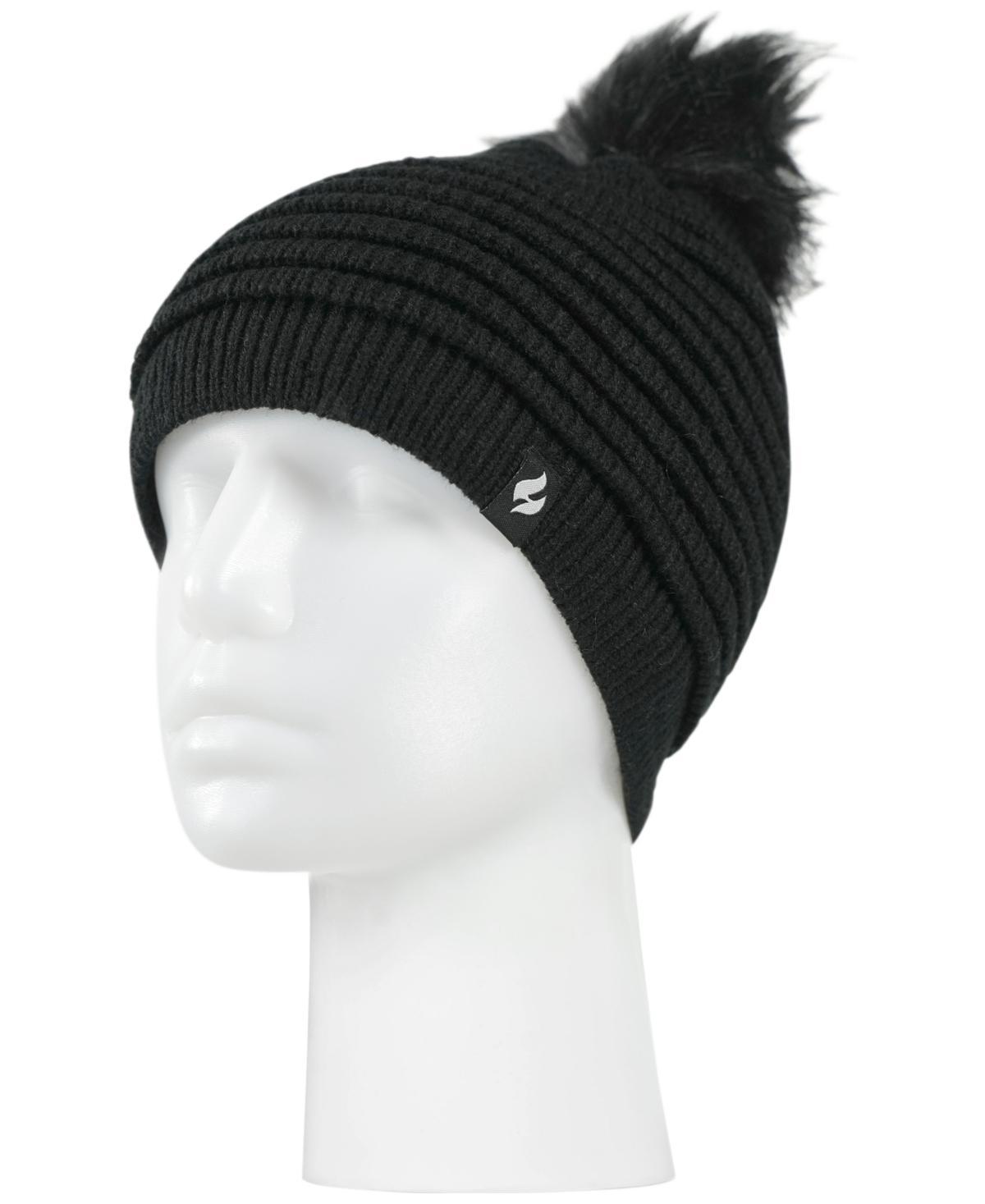 Heat Holders Womens Cannes Ribbed Pom-Pom Hat Product Image