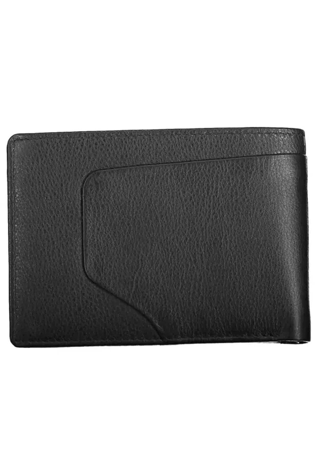 PIQUADRO Elegant Black Leather Wallet With Rfid Blocker Product Image