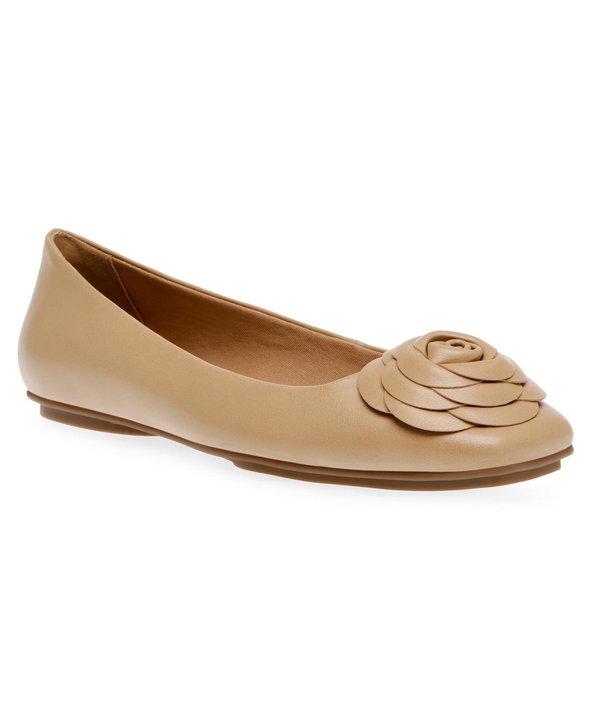 Anne Klein Womens Anastasia Flower Ornamented Ballet Flats Product Image