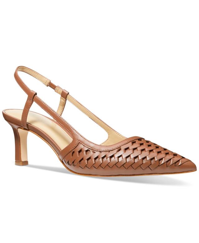 Michael Michael Kors Womens Alora Woven Slingback Sandals Product Image