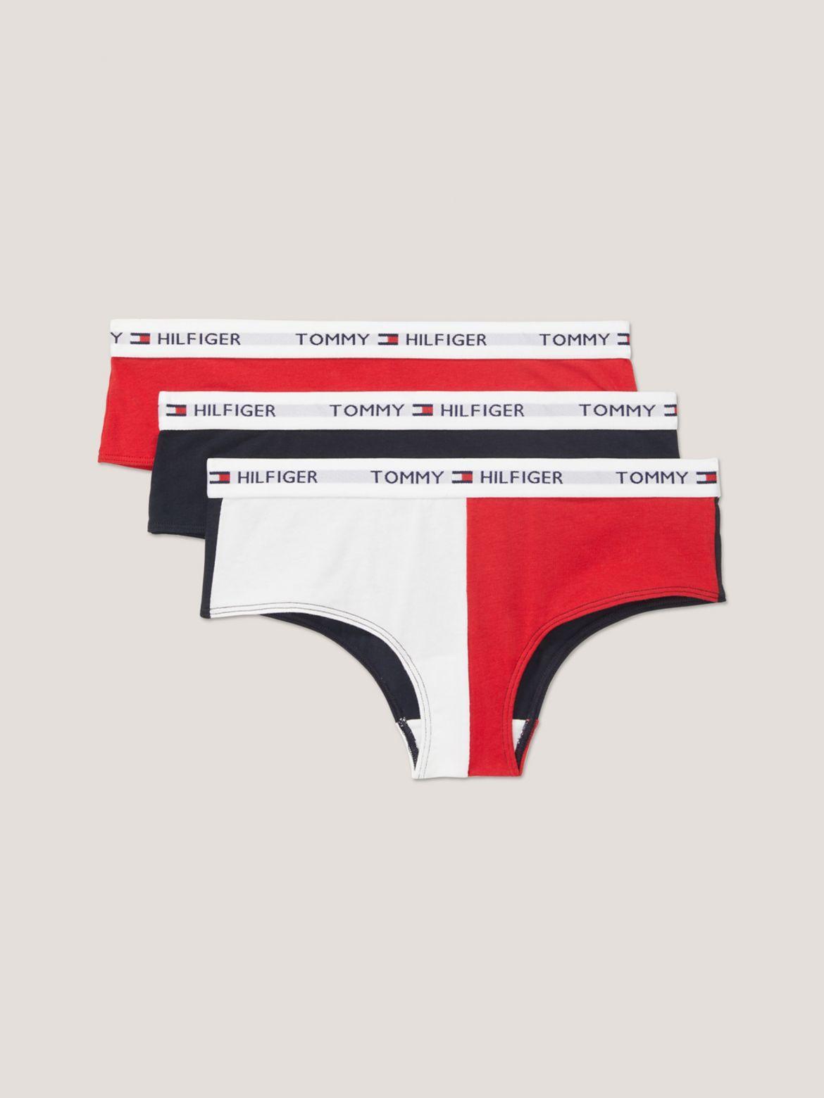 Tommy Hilfiger Women's Tommy Logo Bikini Shorty 3-Pack Product Image