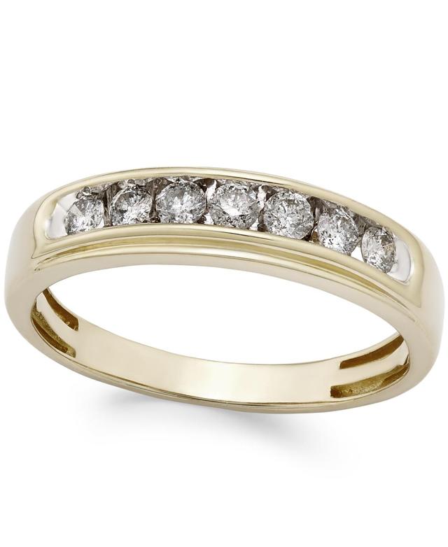 Mens Diamond Band (1/2 ct. t.w.) in 10k Gold Product Image