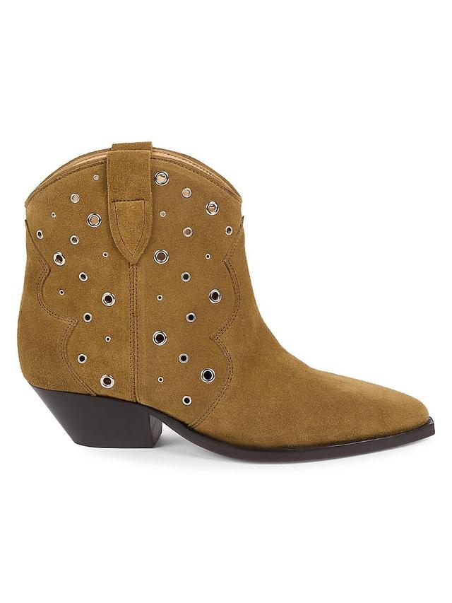 Womens Dewina Velvet Leather Boots Product Image