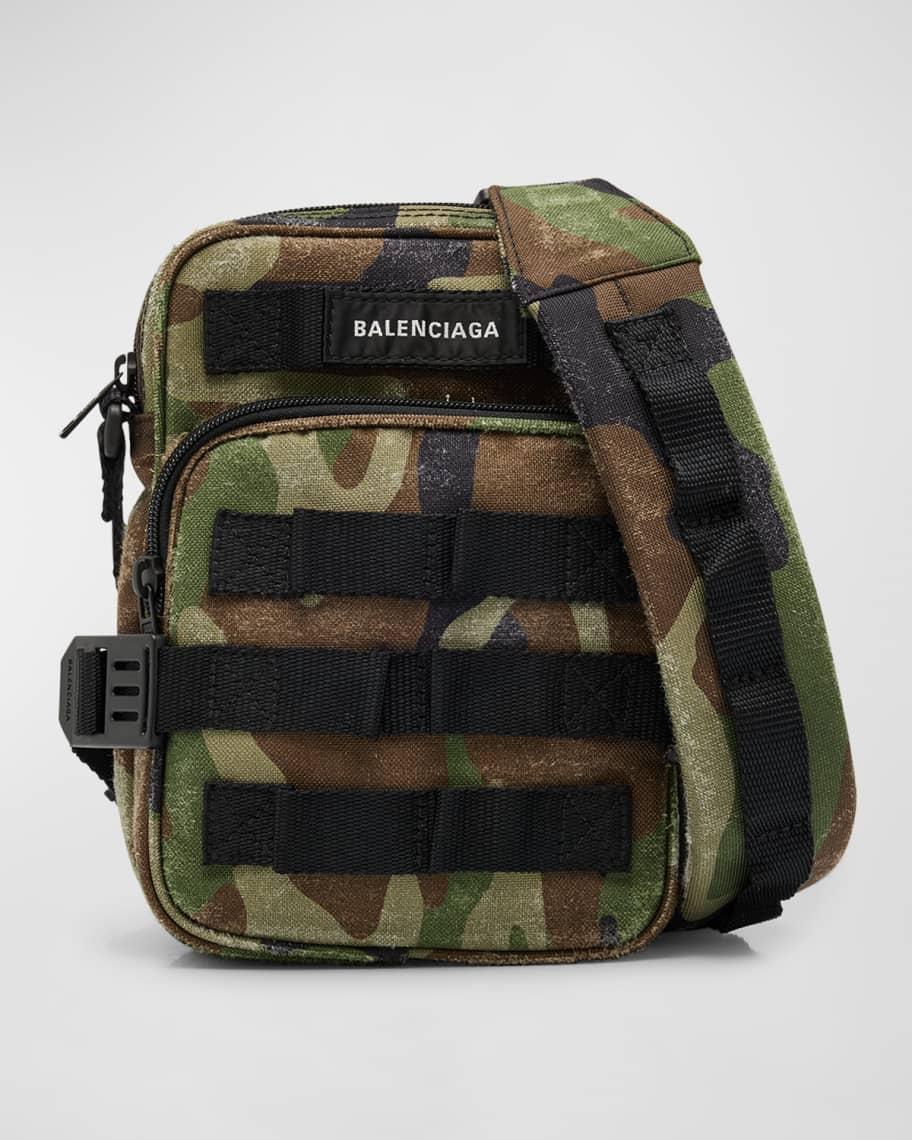 Men's Army Camo-Print Crossbody Messenger Bag Product Image