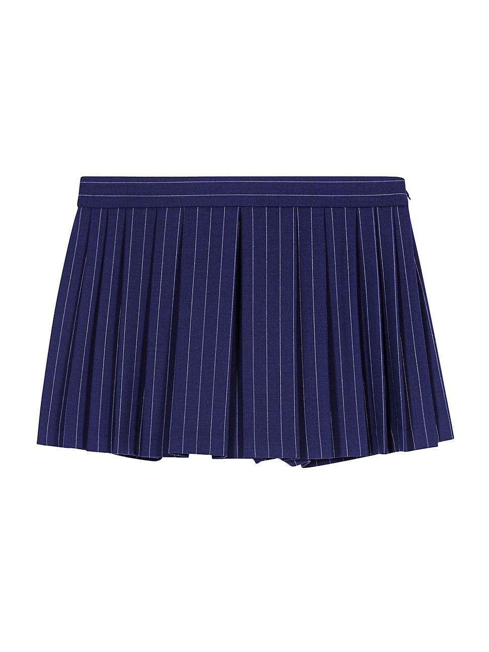 Womens Striped Layered Effect Shorts Product Image