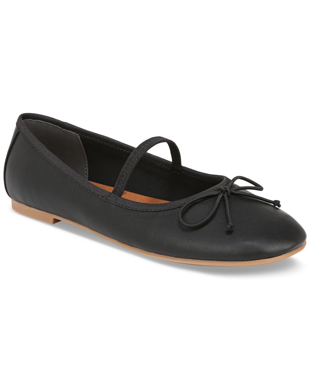 Zodiac Womens Idra Mary Jane Bow Ballet Flats - Black Product Image