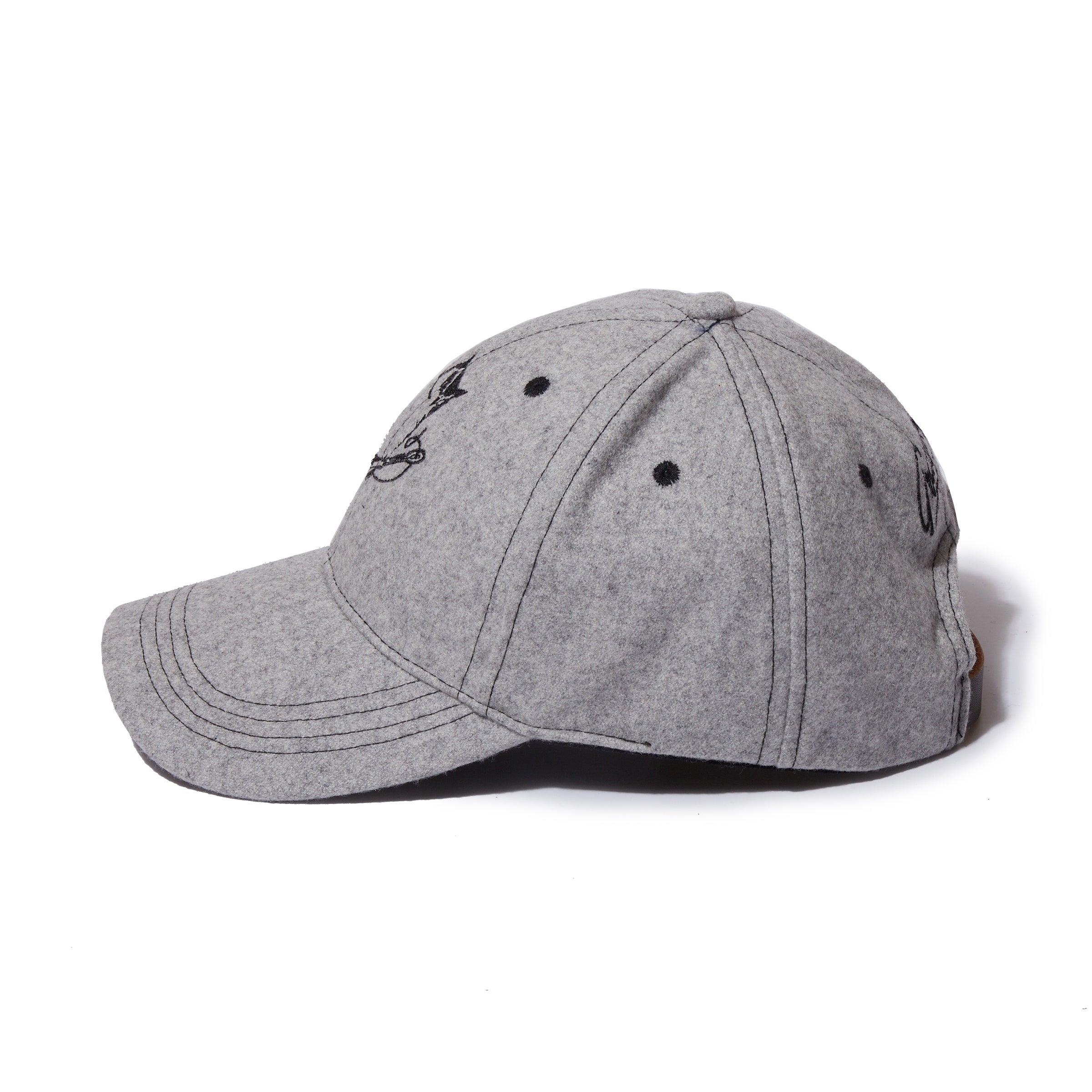 Grayers Owl Wool Baseball Cap - Light Gray Product Image