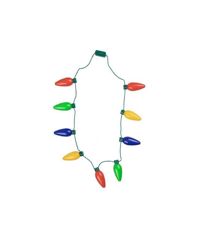 Bioworld Light Up Christmas Lights Womens Holiday Necklace Product Image