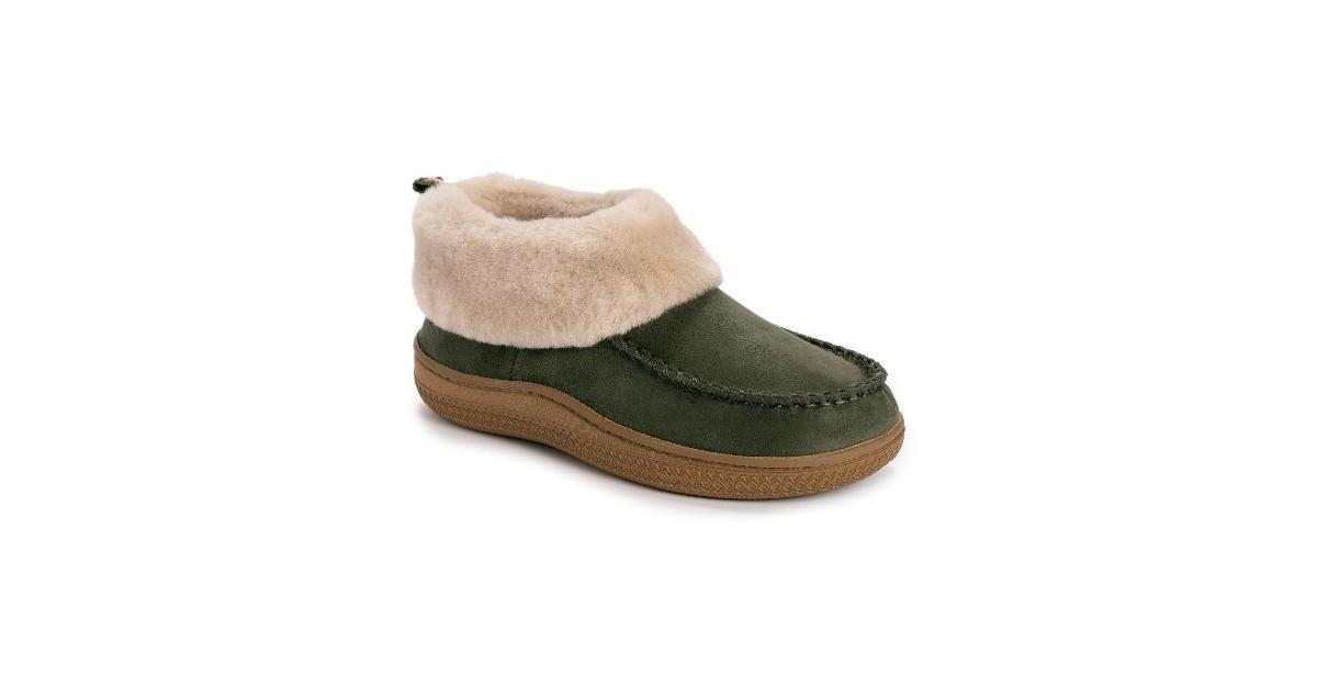 MUK LUKS Selah Womens Bootie Slippers Brown Product Image