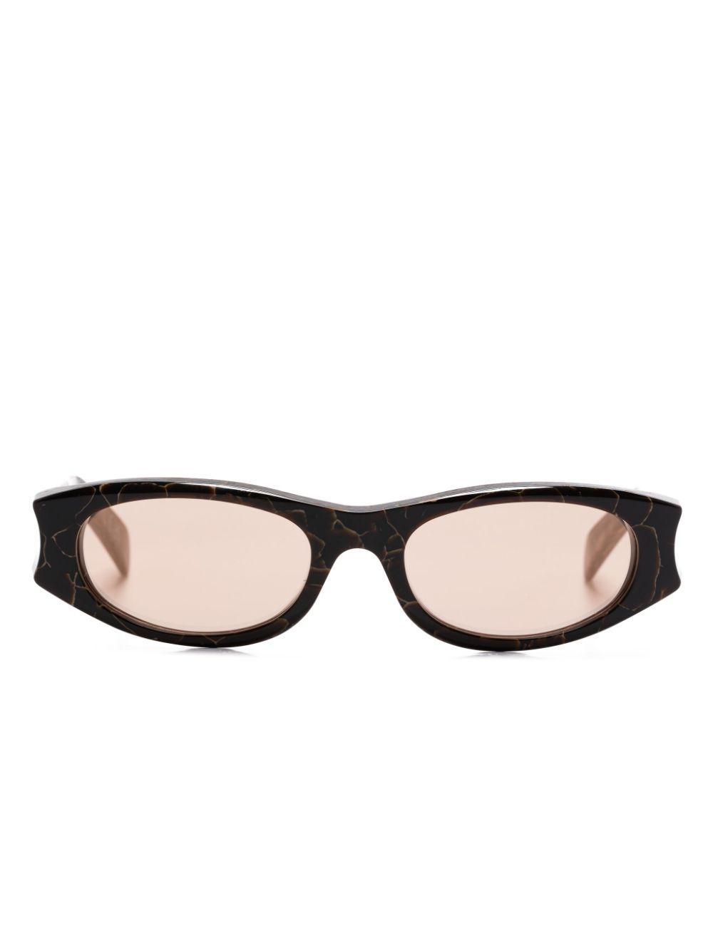 RETROSUPERFUTURE Razzo Sunglasses In Brown Product Image