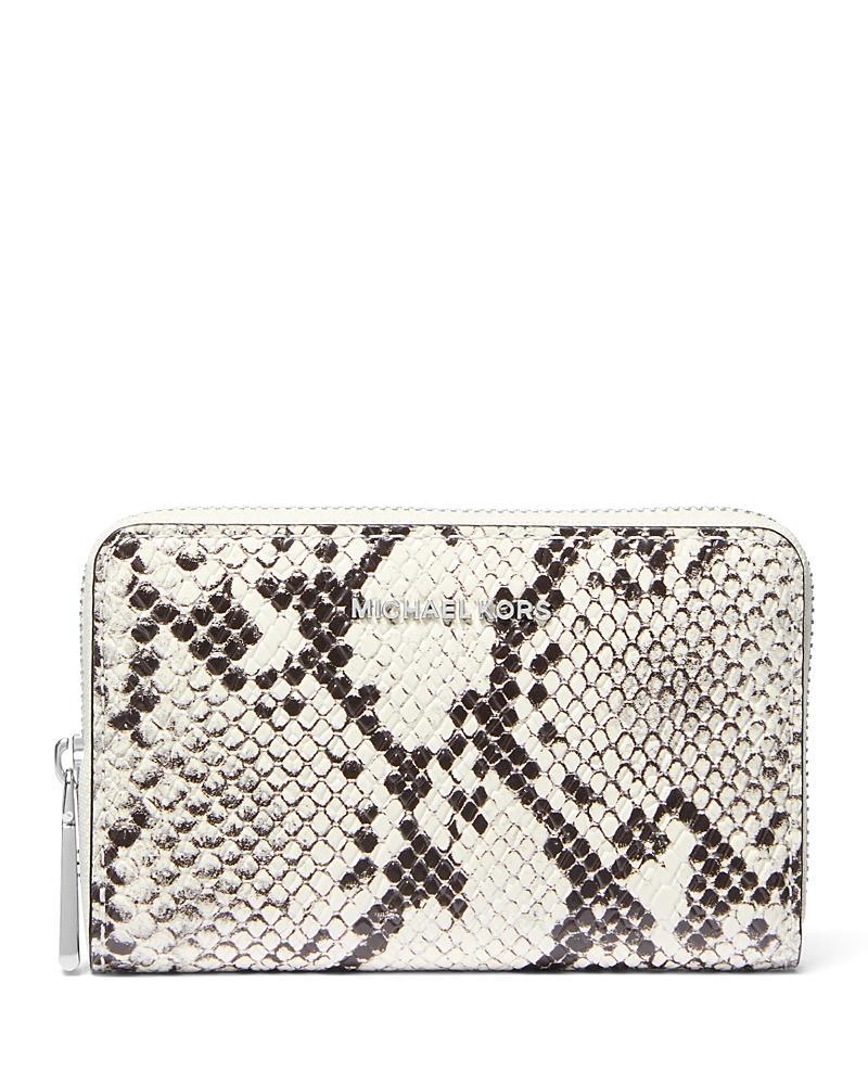 MICHAEL KORS Michael  Jet Set Small Zip Around Card Case In Natural Product Image