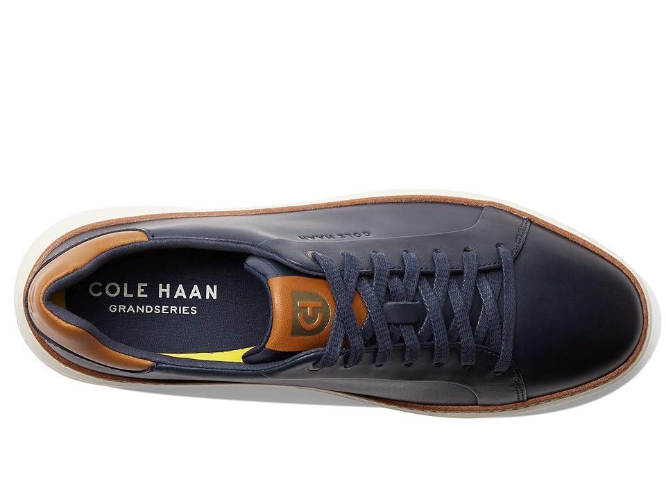 Cole Haan Grandpro Topspin Sneaker (Navy Blazer Leather/British Tan/Ivory) Men's Shoes Product Image