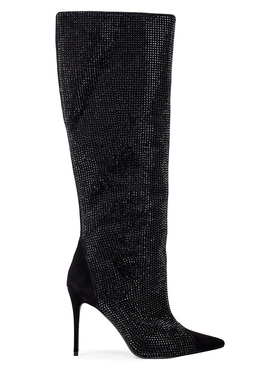 Womens Emerson Embellished Suede Boots Product Image