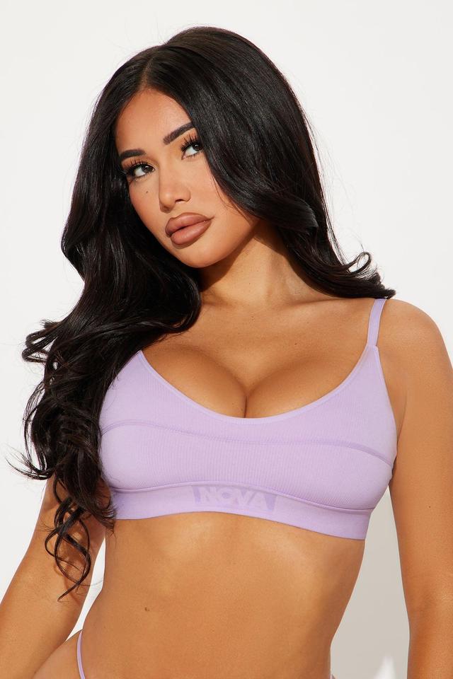 Chill Vibe Seamless Scoop Bralette - Lilac Product Image