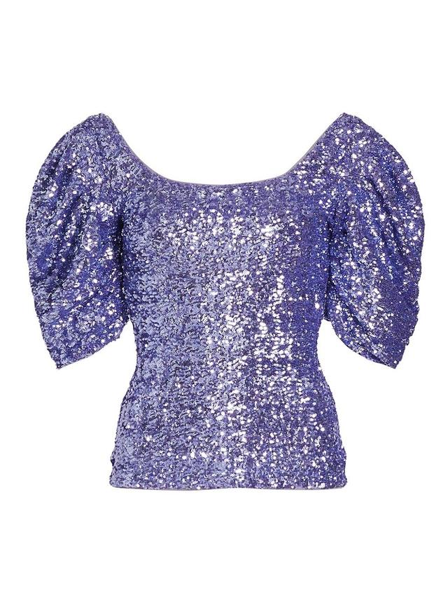 Womens Fuji Paillettes Sequined Top Product Image