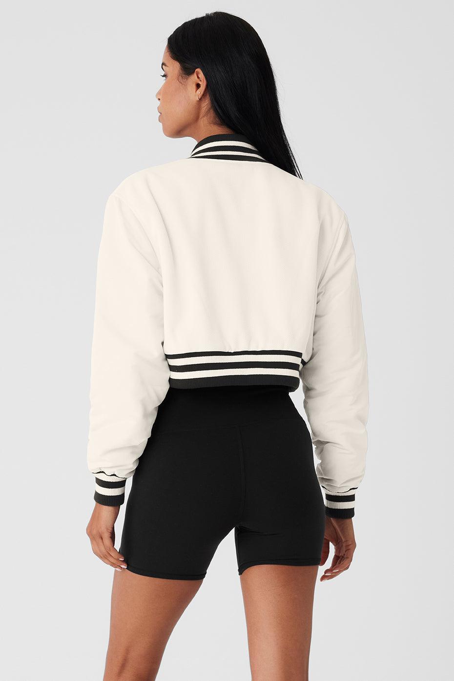 Alo Yoga | Cropped G.O.A.T Jacket White Product Image