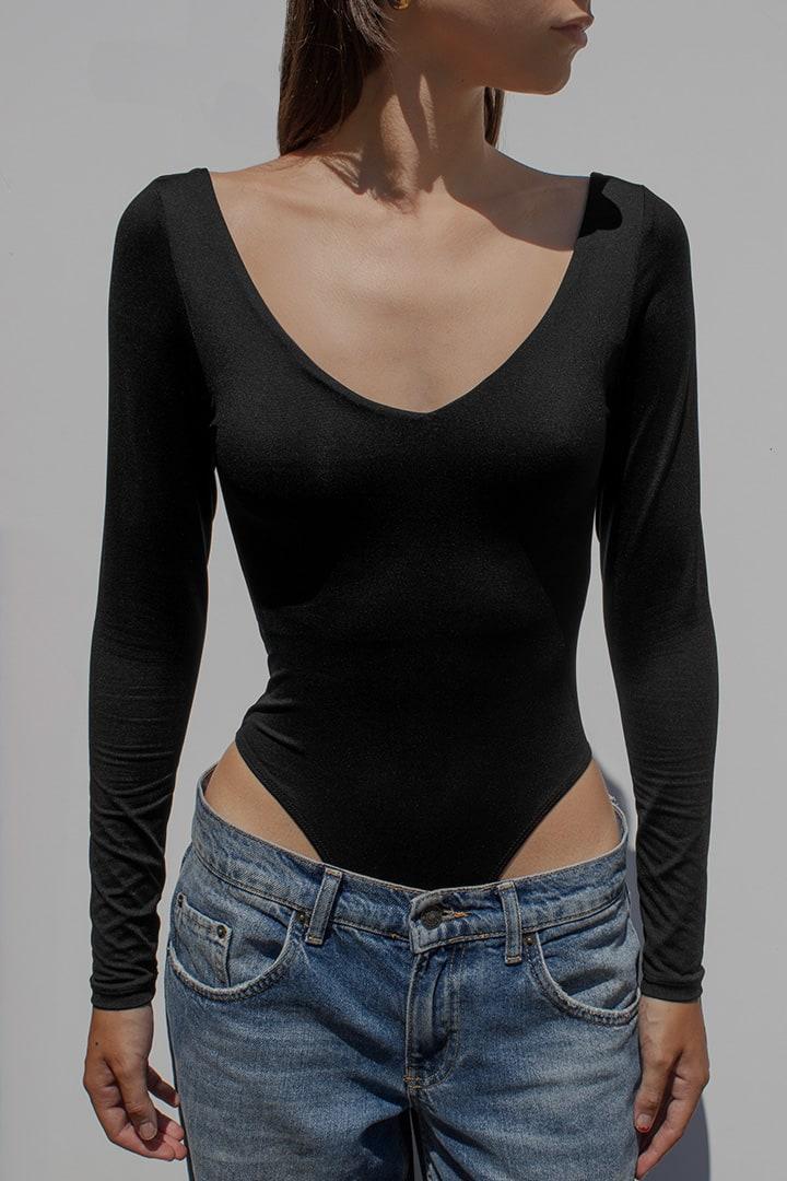 V neckline bodysuit Product Image