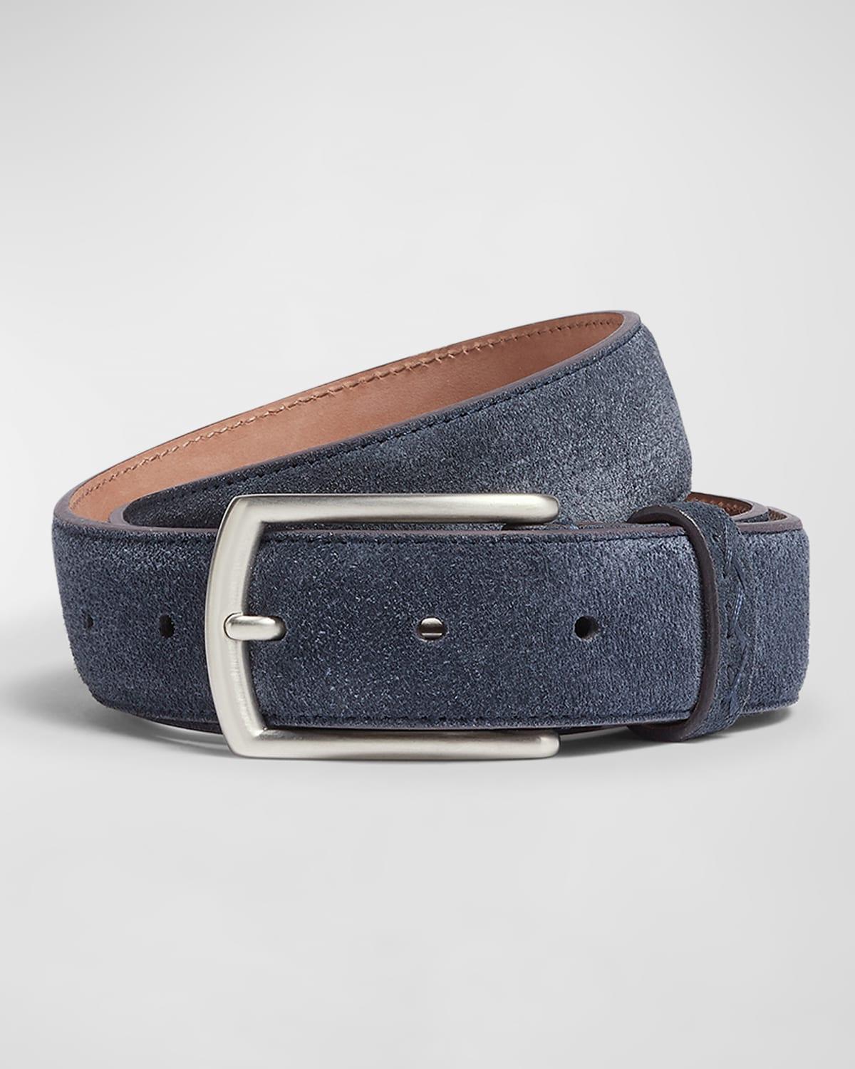 Mens Triple Stitch Leather Belt Product Image