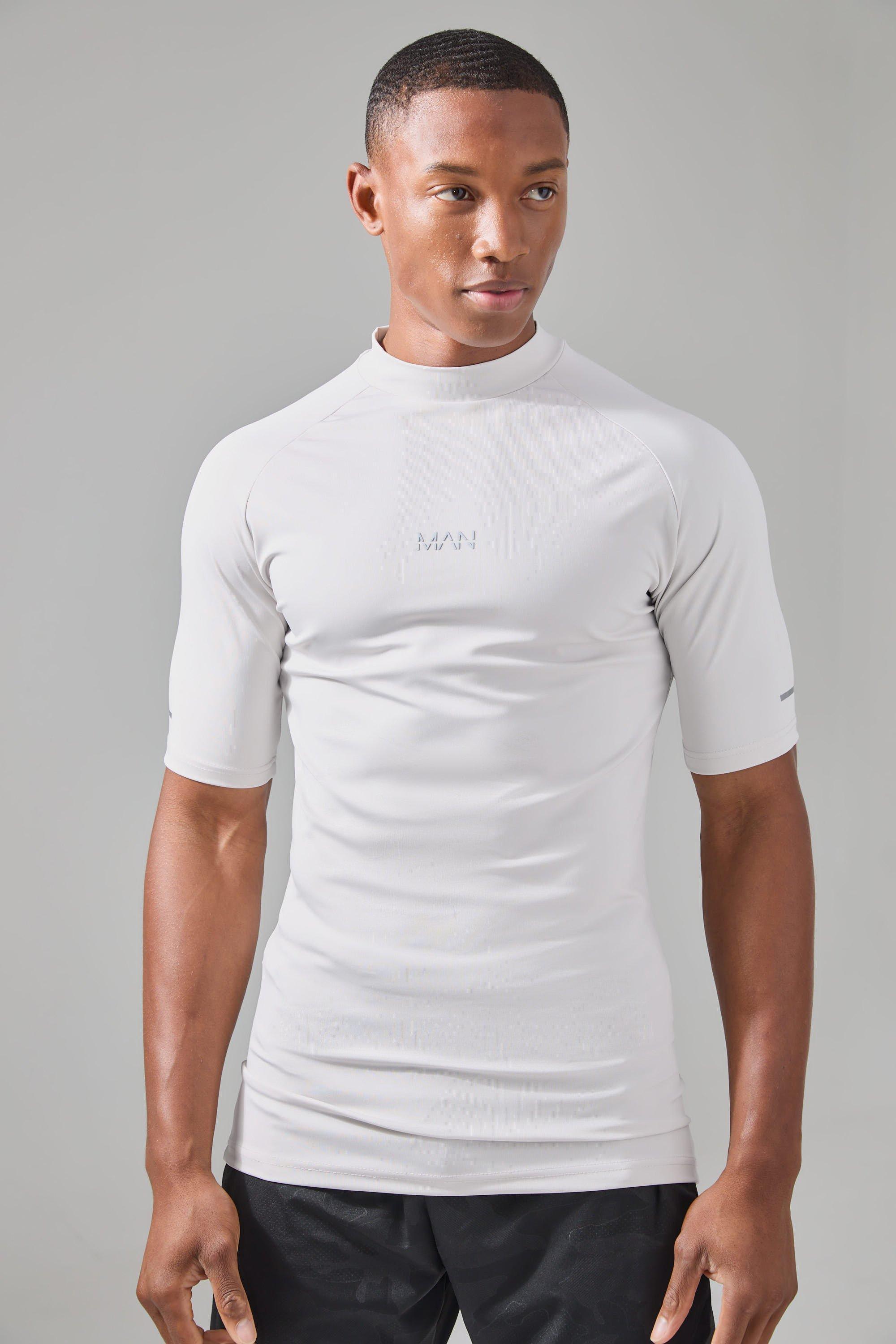 Man Active Compression T-shirt | boohooMAN USA Product Image