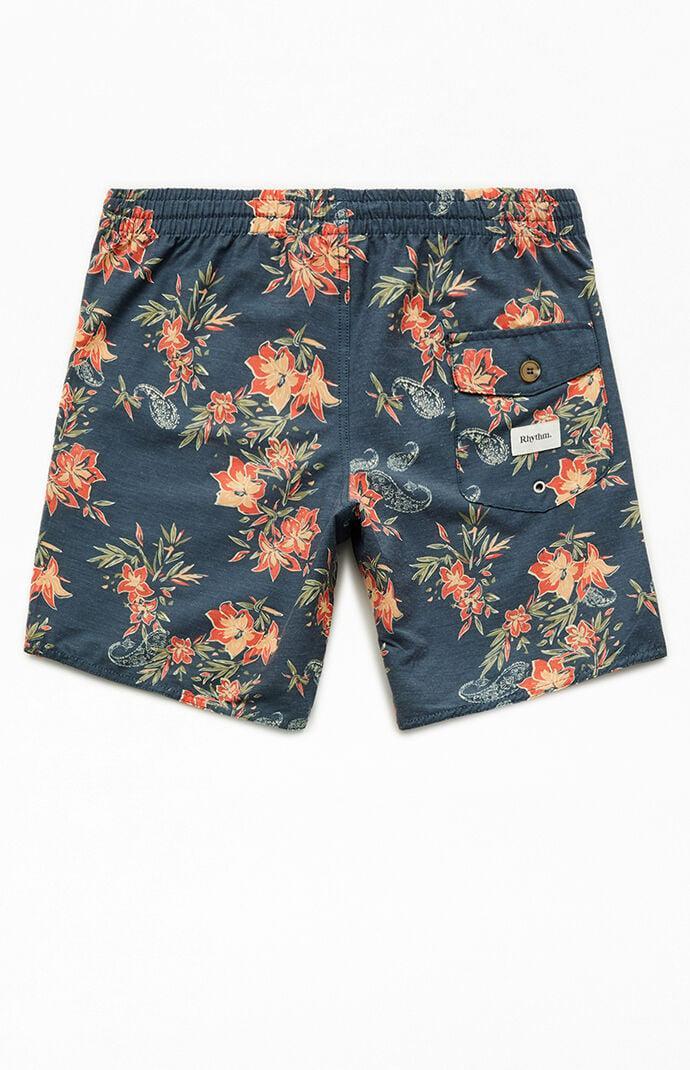 Rhythm Men's Tropical Paisley 8" Swim Trunks Product Image