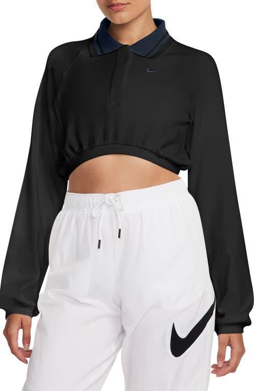 Women's Nike Sportswear Collection Cropped Long-Sleeve Polo Product Image