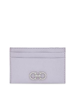 FERRAGAMO Double Gancio Leather Card Case Product Image