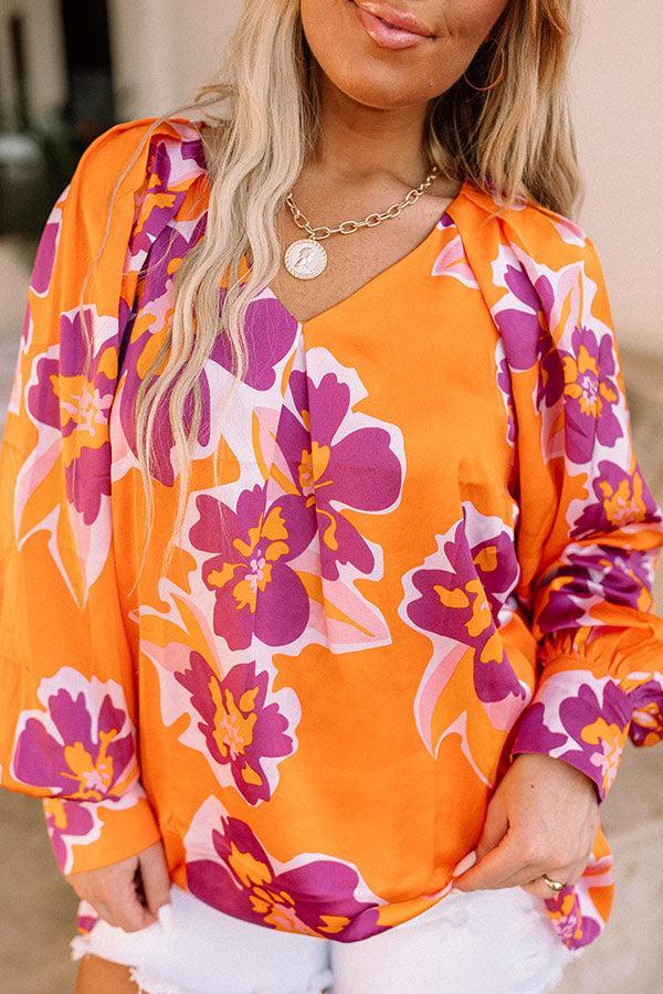 Pineapple Whip Shift Top In Orange Curves Product Image