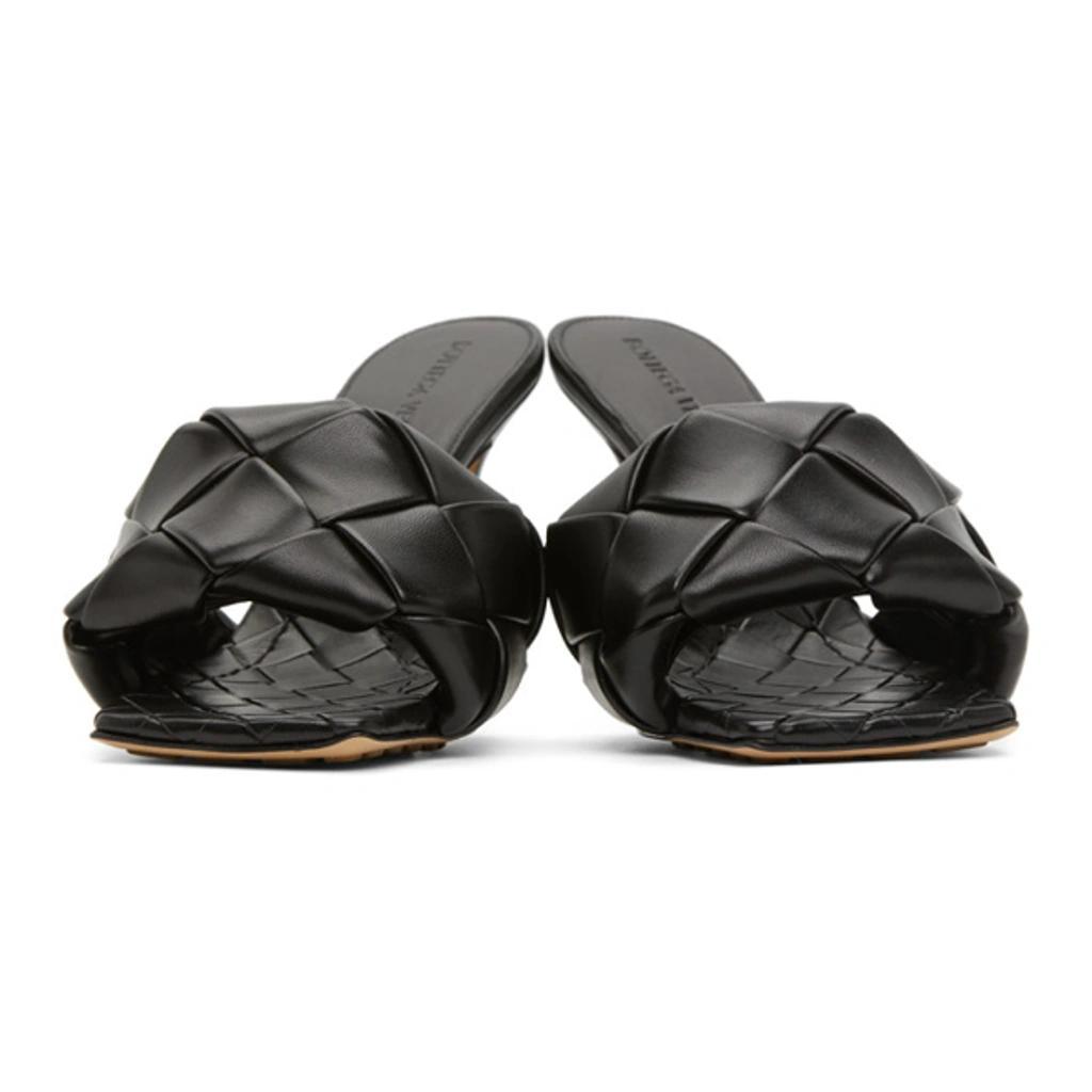 BOTTEGA VENETA Bv Lido 120mm Intrecciato Sandals In Black Product Image